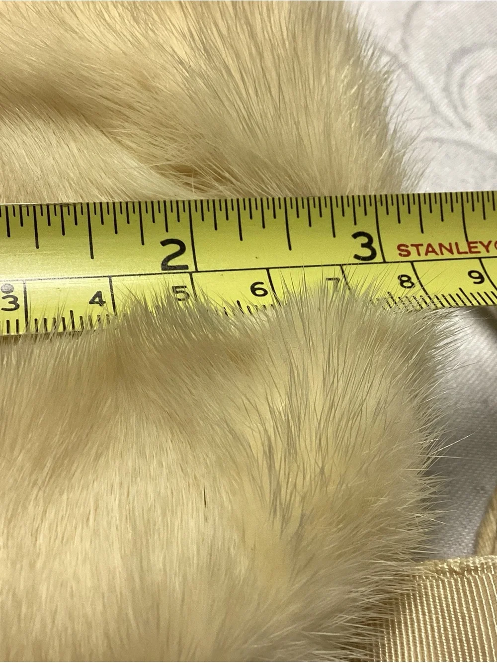 Vintage Cream Fur Collar Scarf